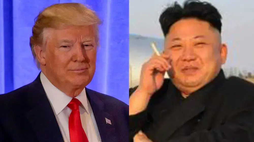 קים ג'ונג און שליט צפון קוריאה ונשיא ארה"ב דונלד טראמפ