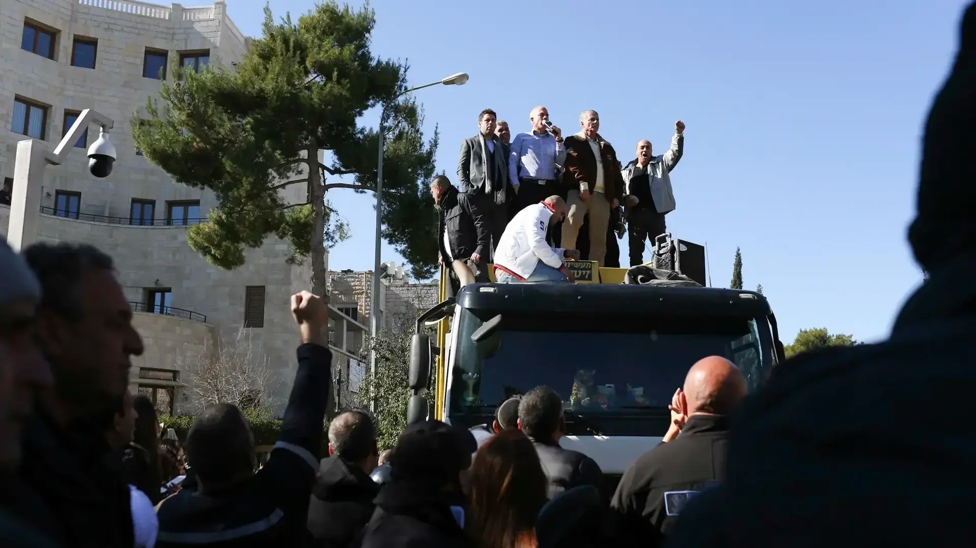 הפגנת עובדי עיריית ירושלים בעקבות אי העברת התקציב ממשרד האוצר , 30 בינואר 2017 הפגנת עובדי עיריית ירושלים בעקבות אי העברת התקציב ממשרד האוצר , 30 בינואר 2017