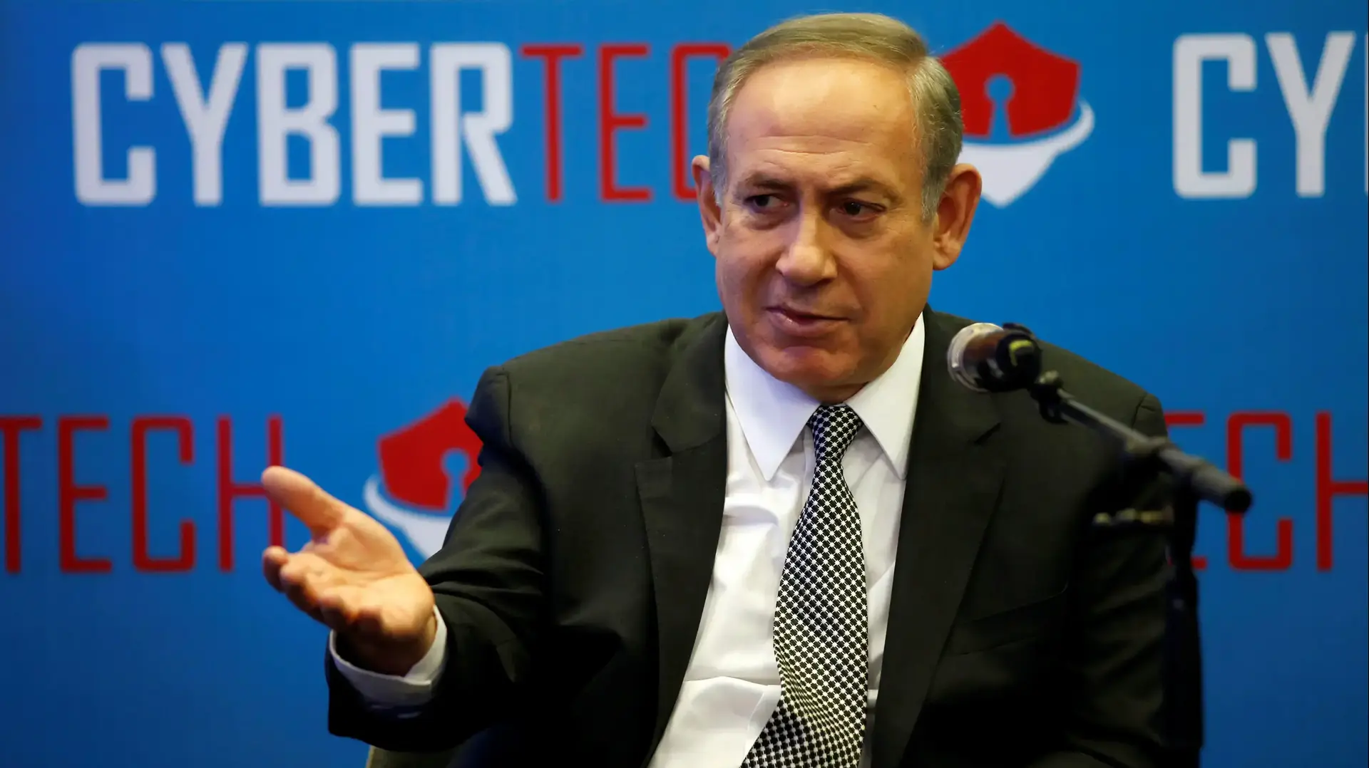ראש הממשלה בנימין נתניהו בכנס סייבר-טק בגני התערוכה בתל אביב, 31 בינואר 2017 ראש הממשלה בנימין נתניהו בכנס סייבר-טק בגני התערוכה בתל אביב, 31 בינואר 2017