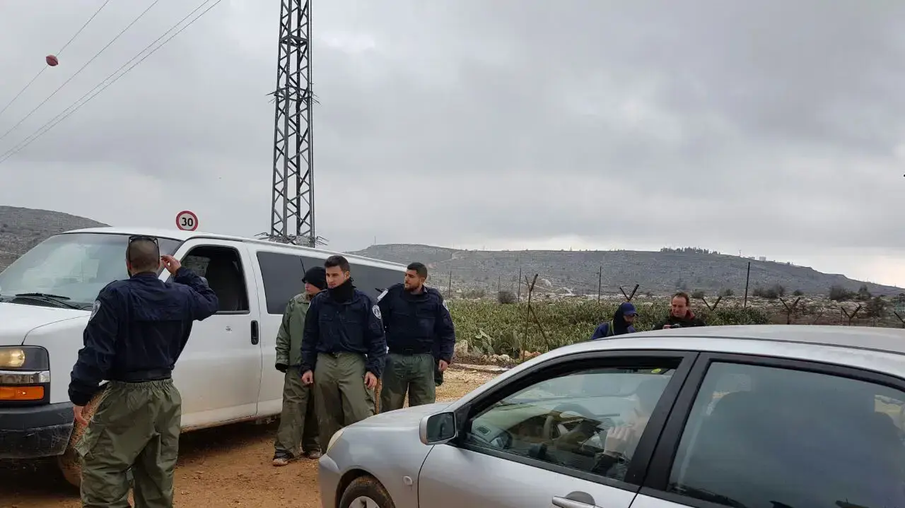 כוחות מג"ב וצה"ל על הציר המוביל לעמונה. 31 בינואר 2017 כוחות מג"ב וצה"ל על הציר המוביל לעמונה. 31 בינואר 2017