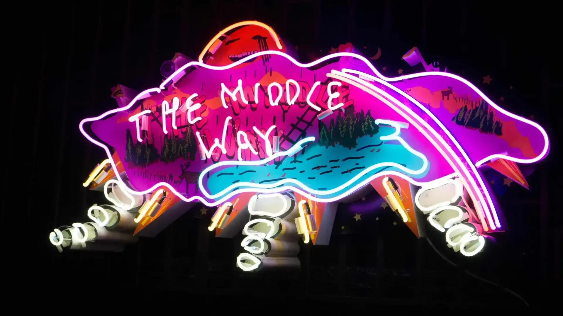 היצירה the middle way"" של אורי הולבן מתוך התערוכה "צנזורה" היצירה the middle way"" של אורי הולבן מתוך התערוכה "צנזורה"