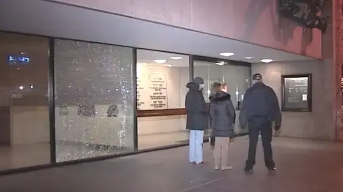 תקרית אנטישמית בבית הכנסת לופ בשיקגו, ארצות הברית, פברואר 2017