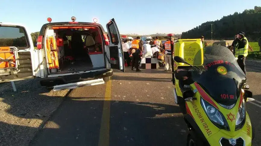 תאונת דרכים בין תרקומיא לכפר זוהרים. פברואר 2017