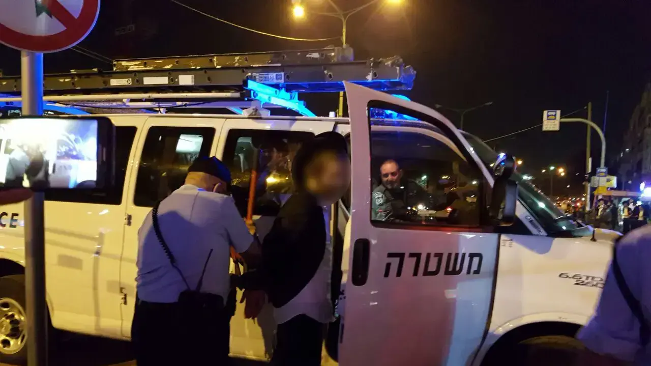 הפגנת חרדים נגד גיוס לצה"ל, בני ברק. פברואר 2017 הפגנת חרדים נגד גיוס לצה"ל, בני ברק. פברואר 2017