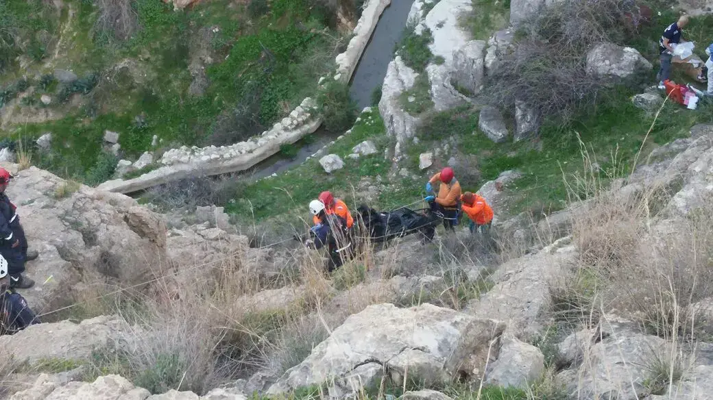 גופת גבר נמצאה בשמורת עין מבוע שבוואדי קלט, באזור ירושלים, 10 בפברואר 2017 גופת גבר נמצאה בשמורת עין מבוע שבוואדי קלט, באזור ירושלים, 10 בפברואר 2017