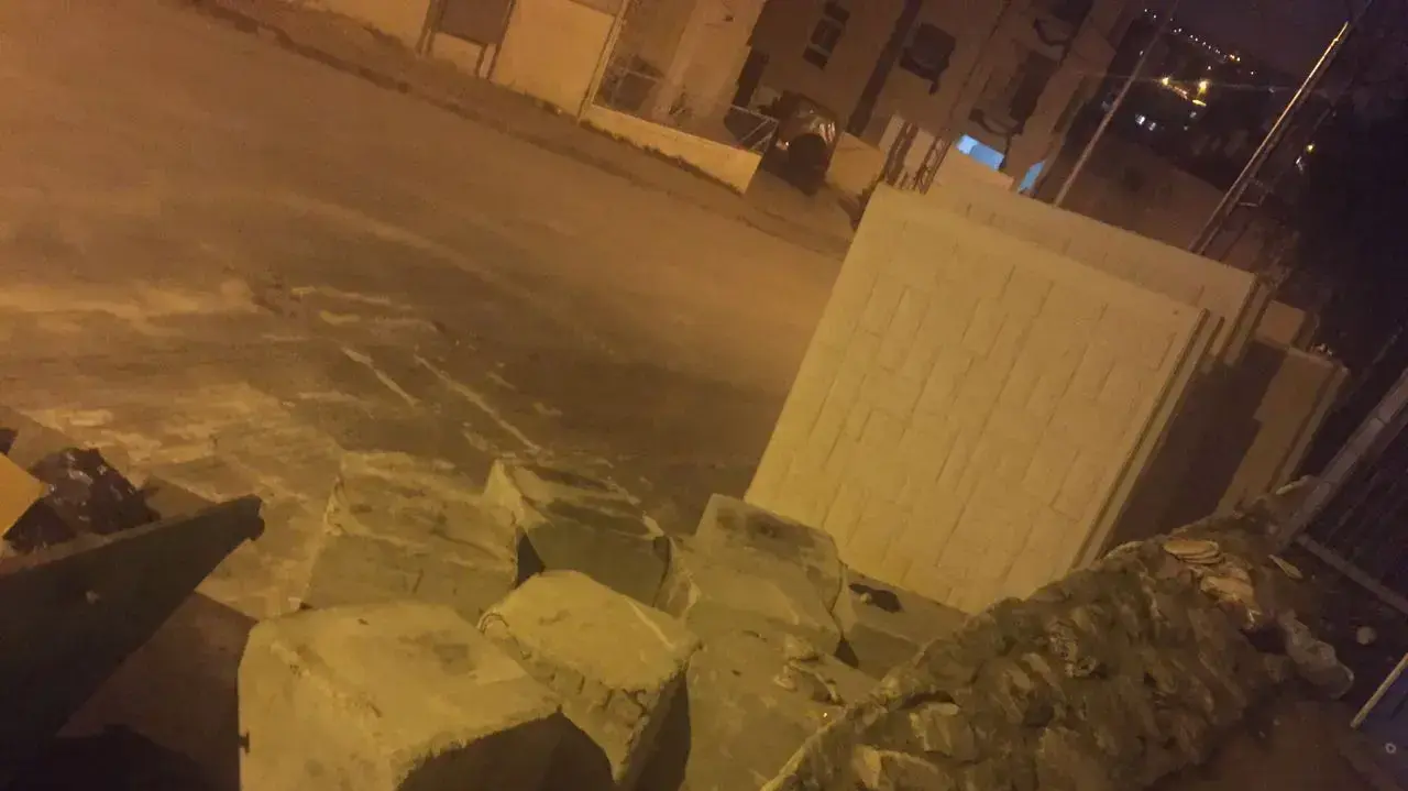 בטונדות בכניסה לשכונת ג'בל מוכבר בטונדות בכניסה לשכונת ג'בל מוכבר