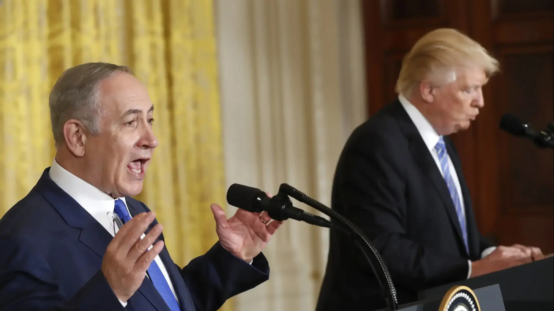 ראש הממשלה בנימין נתניהו בפגישה עם נשיא ארה"ב דונלד טראמפ, 15 בפברואר 2017