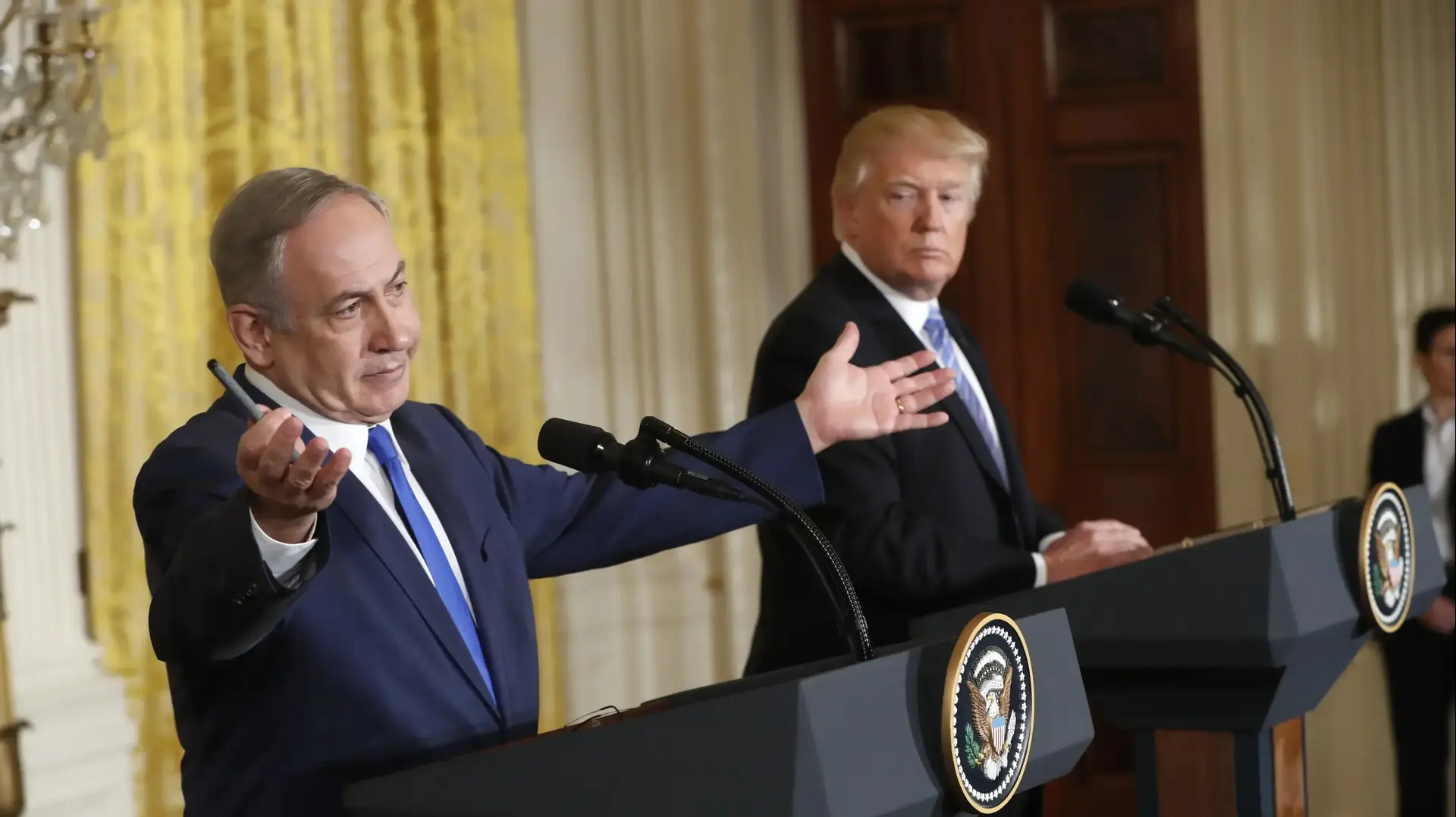 ראש הממשלה בנימין נתניהו בפגישה עם נשיא ארה"ב דונלד טראמפ, 15 בפברואר 2017