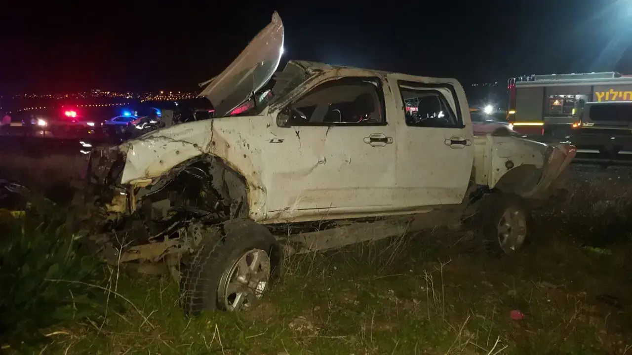 גבר ואישה נהרגו וארבעה נפצעו בתאונת דרכים ליד קיבוץ החותרים, 18 בפברואר 2017