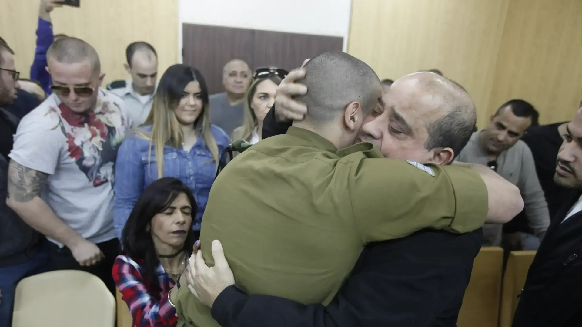 הקראת גזר דינו של החייל אלאור אזריה בקריה, 21 בפברואר 2017 הקראת גזר דינו של החייל אלאור אזריה בקריה, 21 בפברואר 2017