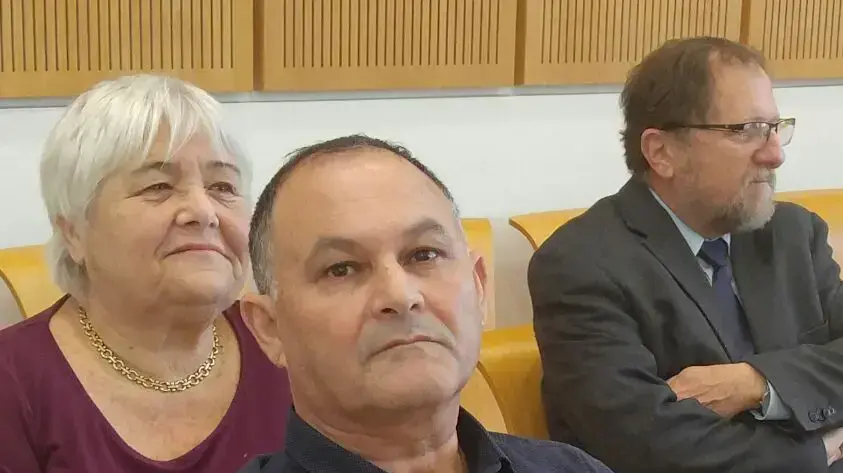 ניסים מור סגן המפכ"ל לשעבר המואשם בהטרדה מינית בדיון בטיעונים לעונשו בית המשפט המחוזי בבאר שבע, 26 בפברואר 2017