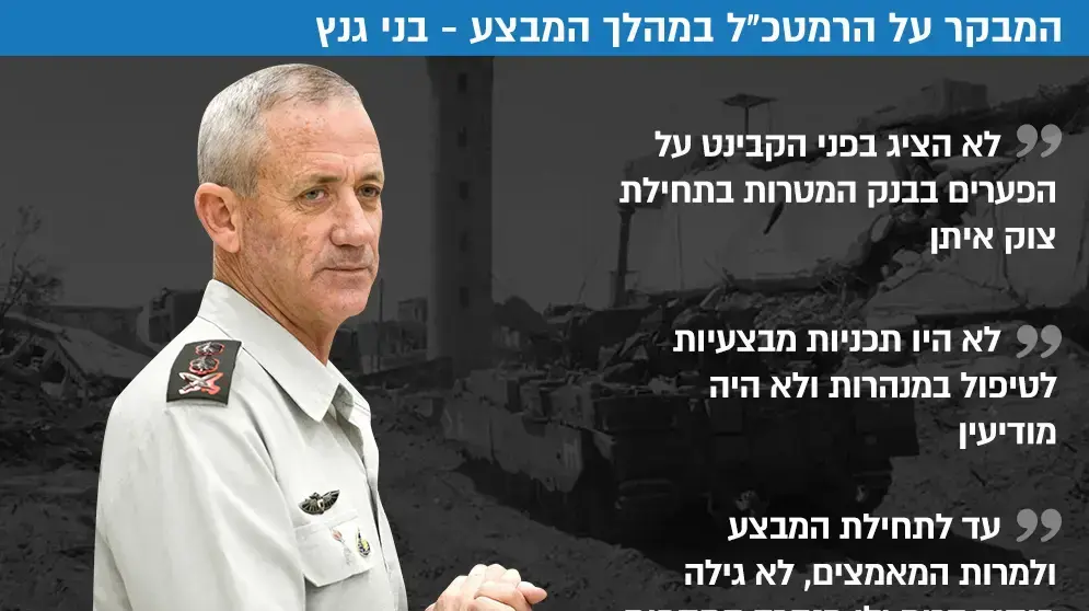 ציטוטים דו"ח מבקר המדינה בני גנץ מבצע צוק איתן ציטוטים דו"ח מבקר המדינה בני גנץ מבצע צוק איתן