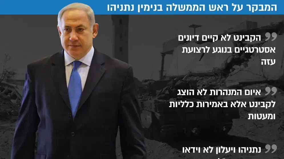 ציטוטים דו"ח מבקר המדינה בנימין נתניהו מבצע צוק איתן ציטוטים דו"ח מבקר המדינה בנימין נתניהו מבצע צוק איתן