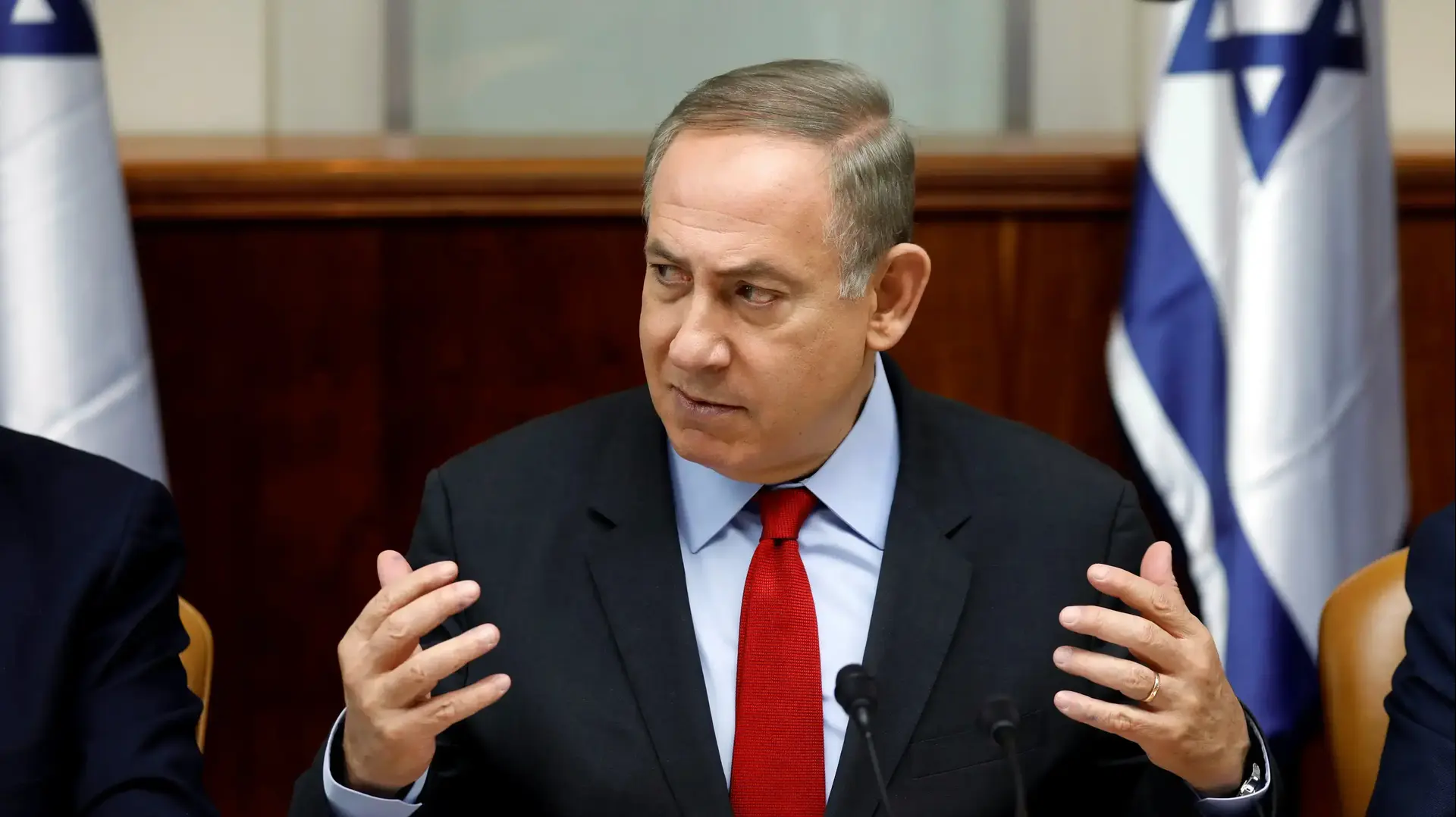 ראש הממשלה בנימין נתניהו בישיבת ממשלה, 16 במרץ 2017