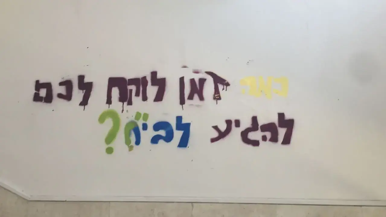 מיצג מחסומים בגימנסיה העברית הרצליה, 22 במרץ 2017