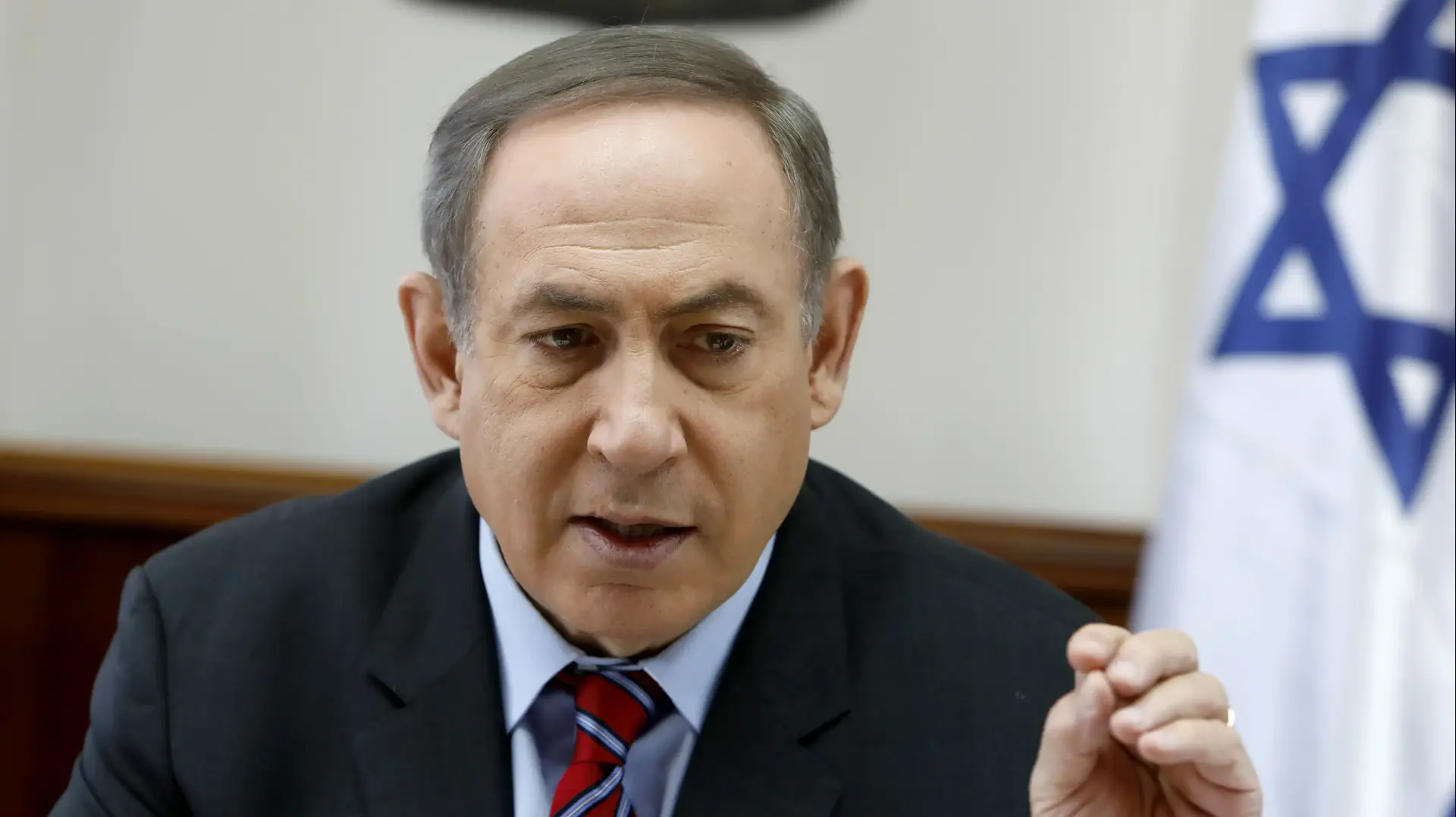 ראש הממשלה בנימין נתניהו בישיבת ממשלה. מרץ 2017