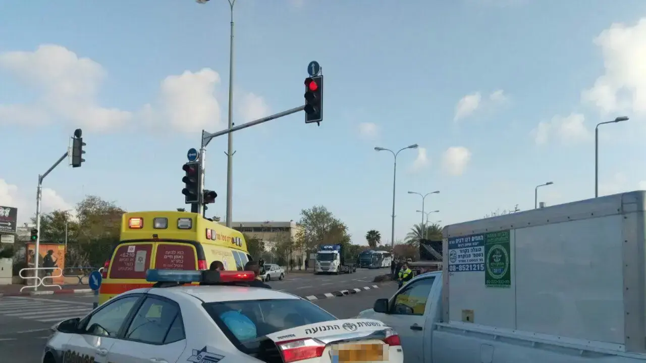 זירת התאונה באשדוד, 3 באפריל 2017 זירת התאונה באשדוד, 3 באפריל 2017