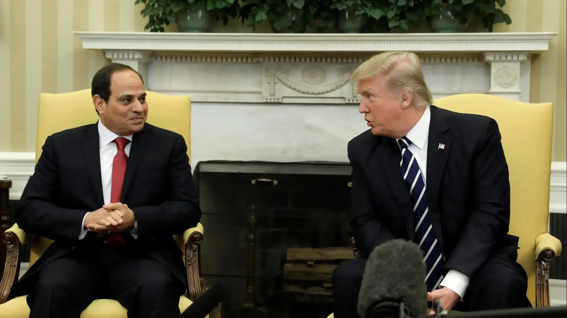 פגישה בין נשיא ארצות הברית דונלד טראמפ ונשיא מצרים סיסי בבית הלבן 3 באפריל 2017 פגישה בין נשיא ארצות הברית דונלד טראמפ ונשיא מצרים סיסי בבית הלבן 3 באפריל 2017
