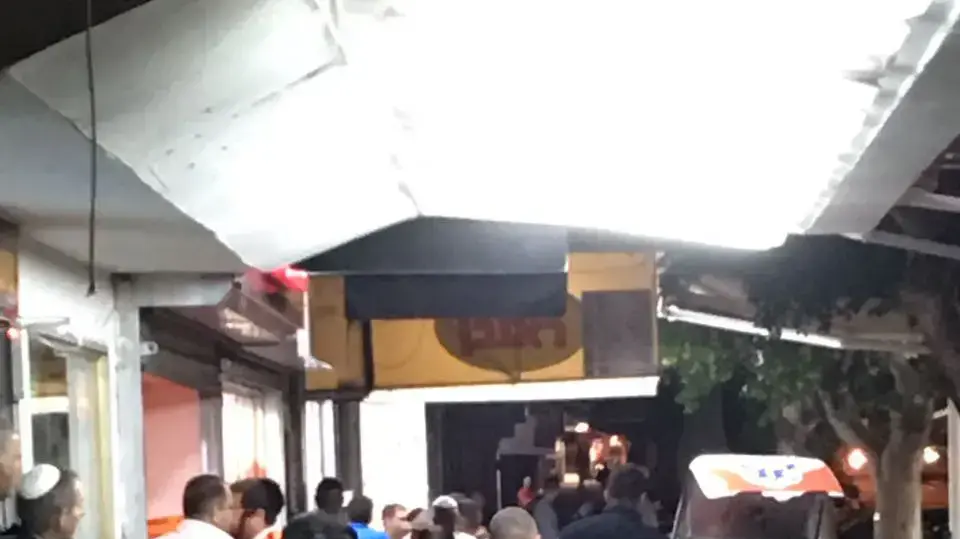 זירת הירי ברחוב ויצמן בנתניה 6 באפריל 2017