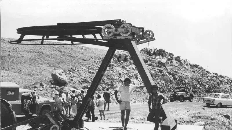 אתר החרמון, רמת הגולן, תחילת שנות ה70 אתר החרמון, רמת הגולן, תחילת שנות ה70