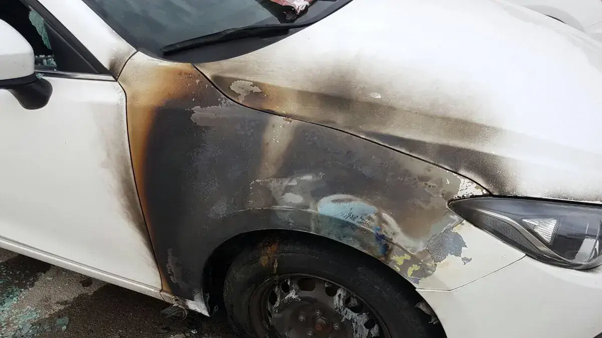 הרכב של שחקן הכדורגל ויליאם סוארס מהפועל באר שבע שהוצת, 12 באפריל 2017
