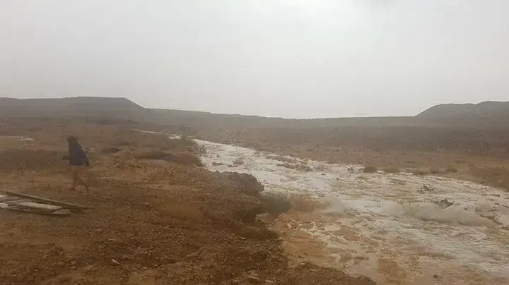 שטפונות בערבה 13 באפריל 2017 שטפונות בערבה 13 באפריל 2017