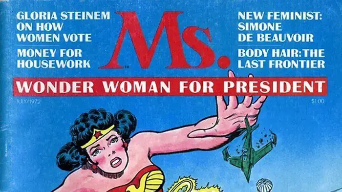 וונדר וומן לנשיאות על מגזין Ms. וונדר וומן לנשיאות על מגזין Ms.