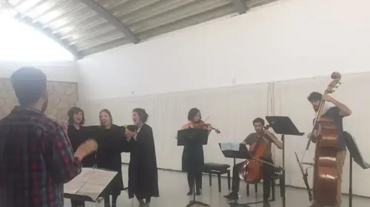 חזרה להצגה של היוצרת מאיה בואנוס המתבססת על פרוטוקולים ממשפט אדולף אייכמן, אפריל 2017 חזרה להצגה של היוצרת מאיה בואנוס המתבססת על פרוטוקולים ממשפט אדולף אייכמן, אפריל 2017