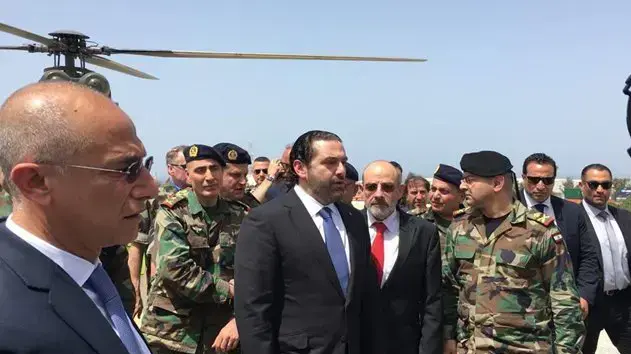 ראש ממשלת לבנון סעד אל-חרירי בסיור בסמוך לגבול עם ישראל, 21 באפריל 2017 ראש ממשלת לבנון סעד אל-חרירי בסיור בסמוך לגבול עם ישראל, 21 באפריל 2017
