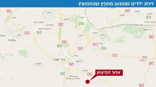 שני ילדים נהרגו בפיצוץ בנגב שני ילדים נהרגו בפיצוץ בנגב