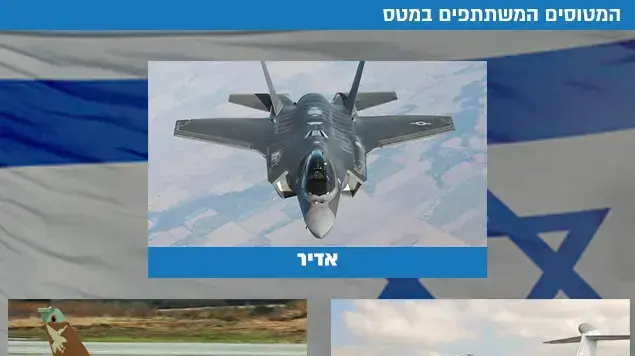המטוסים המשתתפים במטס המטוסים המשתתפים במטס