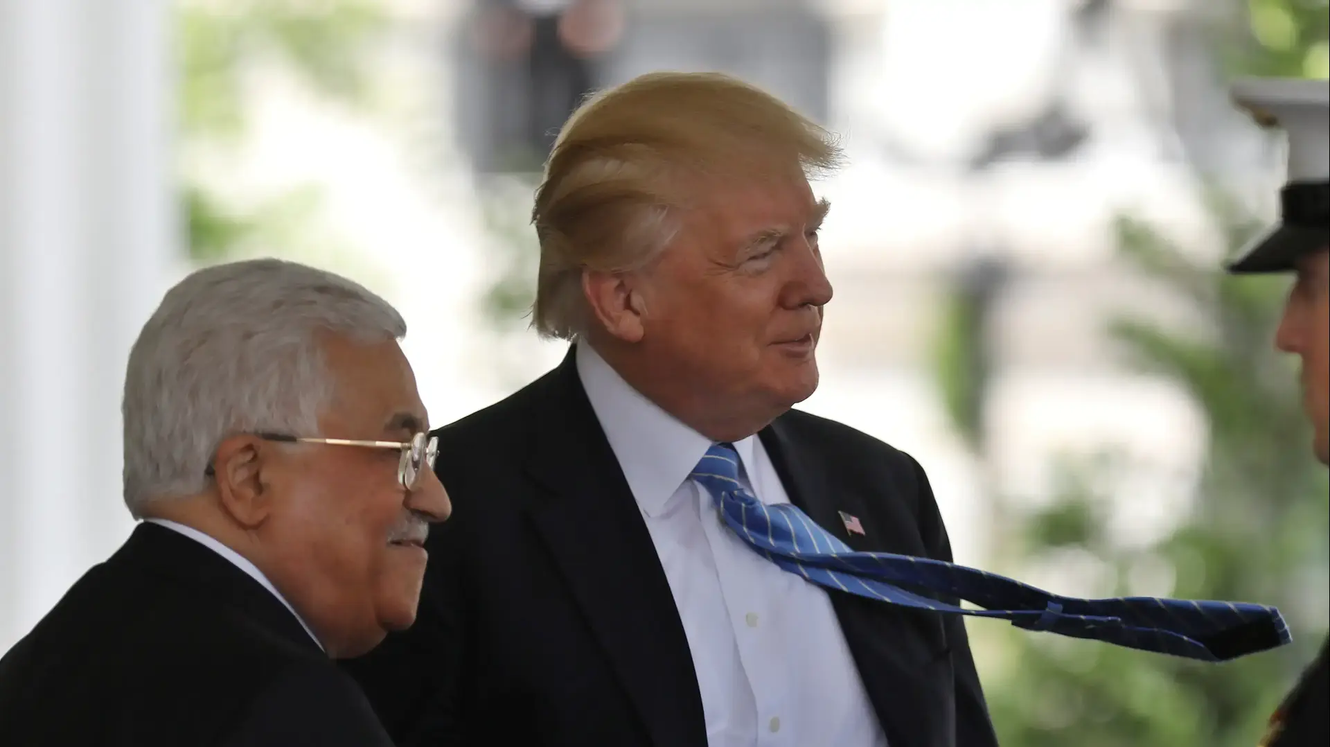 פגישת נשיא ארה"ב דונלד טראמפ ונשיא הרש"פ אבו מאבן, הבית הלבן, וושינגטון, ארה"ב פגישת נשיא ארה"ב דונלד טראמפ ונשיא הרש"פ אבו מאבן, הבית הלבן, וושינגטון, ארה"ב