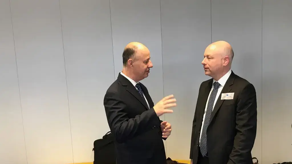 השר לשיתוף פעולה האזורי צחי הנגבי והשליח המיוחד של ממשל טראמפ ג'ייסון גרינבלט 4 במאי 2017 השר לשיתוף פעולה האזורי צחי הנגבי והשליח המיוחד של ממשל טראמפ ג'ייסון גרינבלט 4 במאי 2017