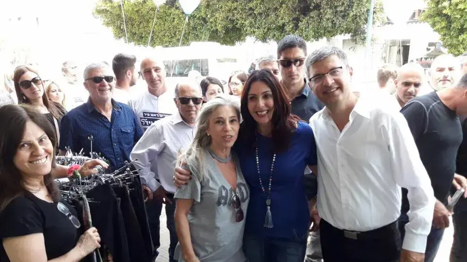 מיכאל וידל, מועמד לראשות העירייה ברמלה, ושרת התרבות מירי רגב מיכאל וידל, מועמד לראשות העירייה ברמלה, ושרת התרבות מירי רגב