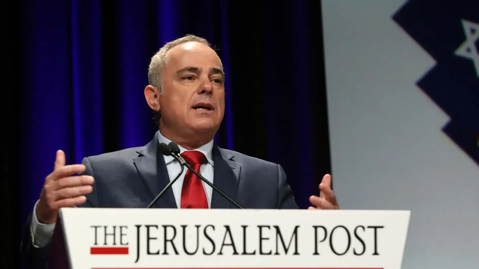 השר יובל שטייניץ בוועידת הג'רוזלם פוסט בניו יורק 7 במאי 2017