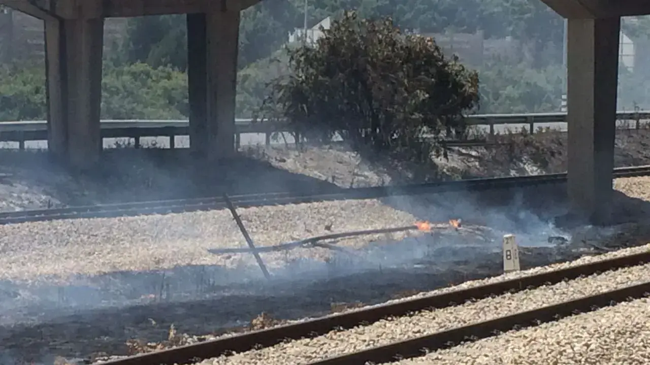 כביש 1 למזרח, נחסם לתנועה במחלף גנות בעקבות שריפת חורש עם השלכות לכביש 8 במאי 2017 כביש 1 למזרח, נחסם לתנועה במחלף גנות בעקבות שריפת חורש עם השלכות לכביש 8 במאי 2017