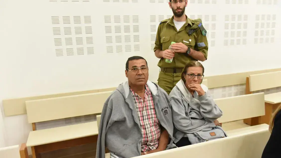 הוריו של חיים תנעמי בהארכת מעצרו 9 במאי 2017 הוריו של חיים תנעמי בהארכת מעצרו 9 במאי 2017