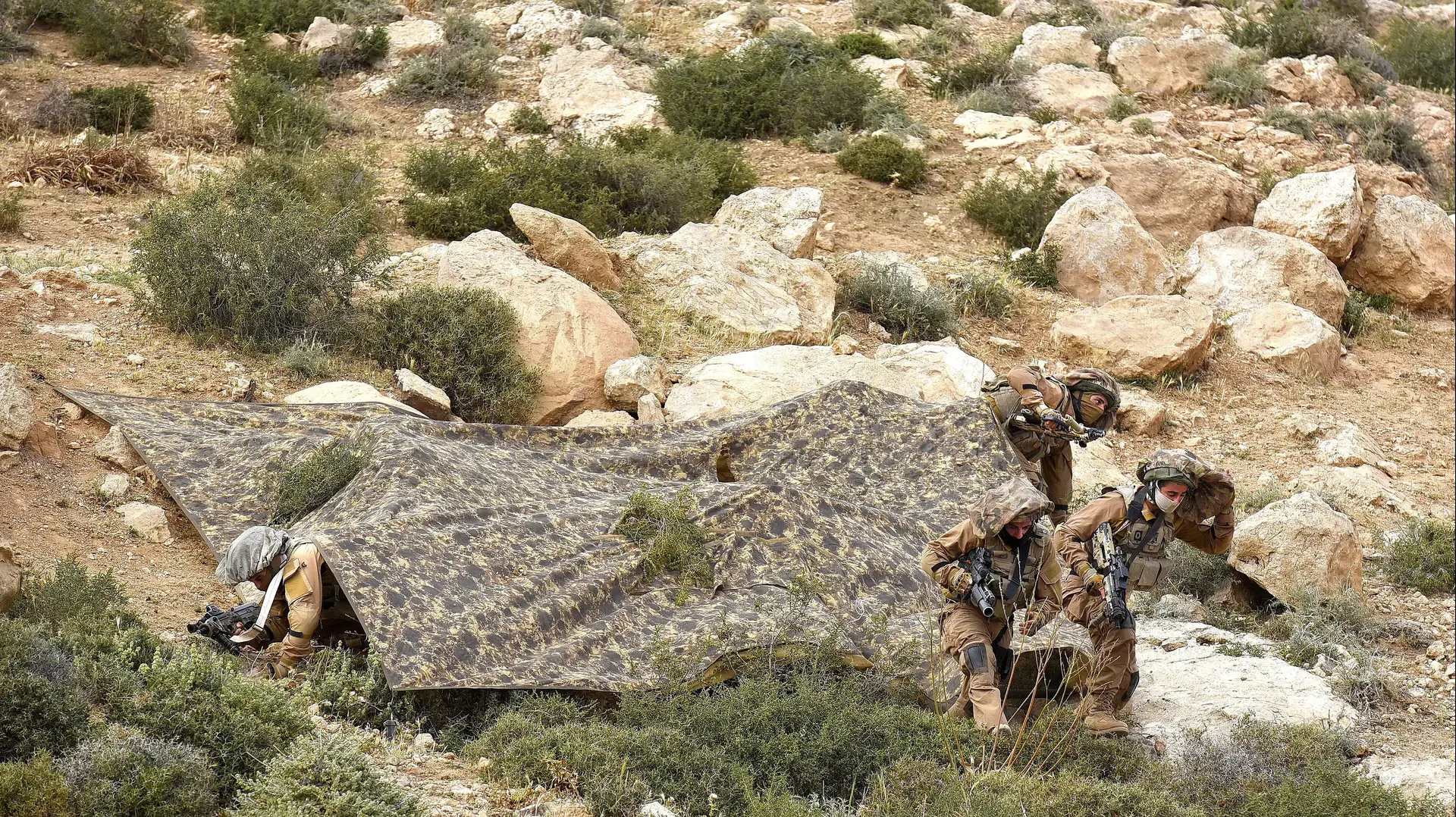 יחידת רימון באימון מדברי יחידת רימון באימון מדברי