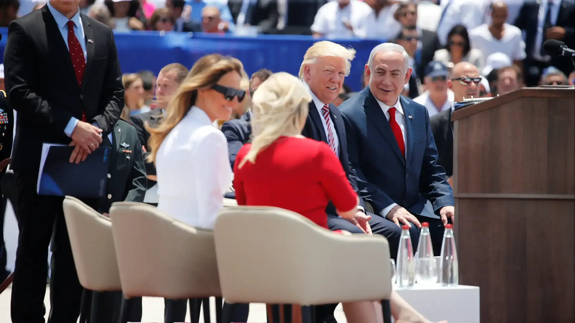 נחיתת נשיא ארה"ב דונלד טראמפ בישראל, שדה התעופה בן גוריון, תל אביב 22 במאי 2017 נחיתת נשיא ארה"ב דונלד טראמפ בישראל, שדה התעופה בן גוריון, תל אביב 22 במאי 2017