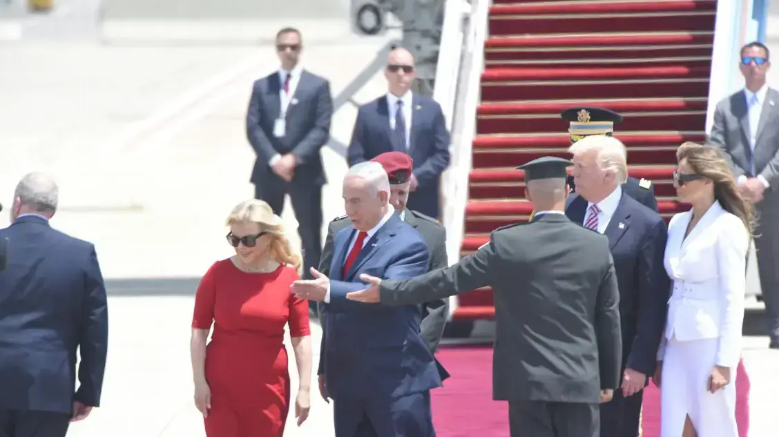 נחיתת נשיא ארה"ב דונלד טראמפ בישראל, שדה התעופה בן גוריון, תל אביב 22 במאי 2017 נחיתת נשיא ארה"ב דונלד טראמפ בישראל, שדה התעופה בן גוריון, תל אביב 22 במאי 2017