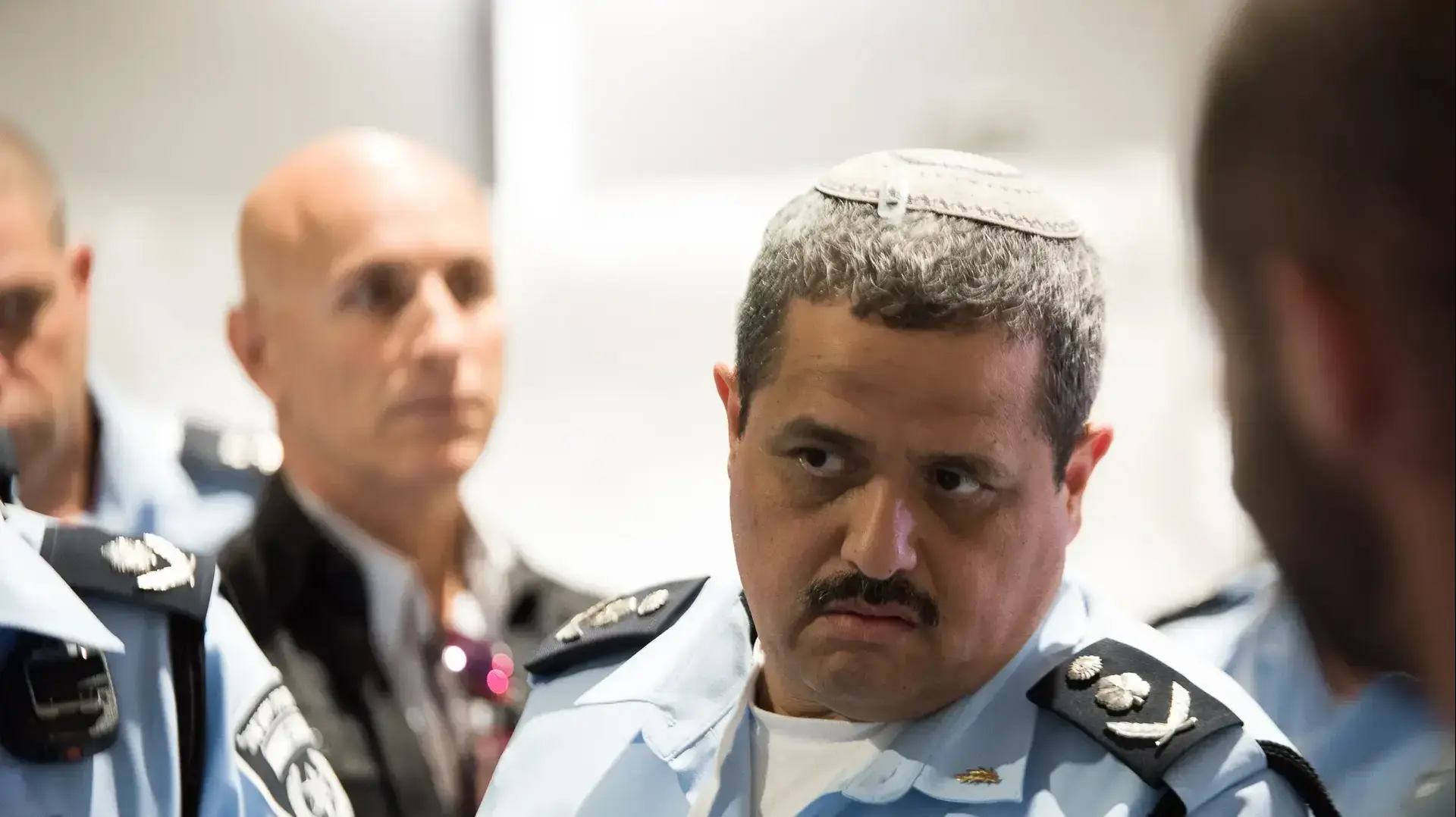 המפכ"ל רוני אלשיך בחפ"ק בירושלים במהלך ביקורו של הנשיא טראמפ בישראל 22 במאי 2017 המפכ"ל רוני אלשיך בחפ"ק בירושלים במהלך ביקורו של הנשיא טראמפ בישראל 22 במאי 2017