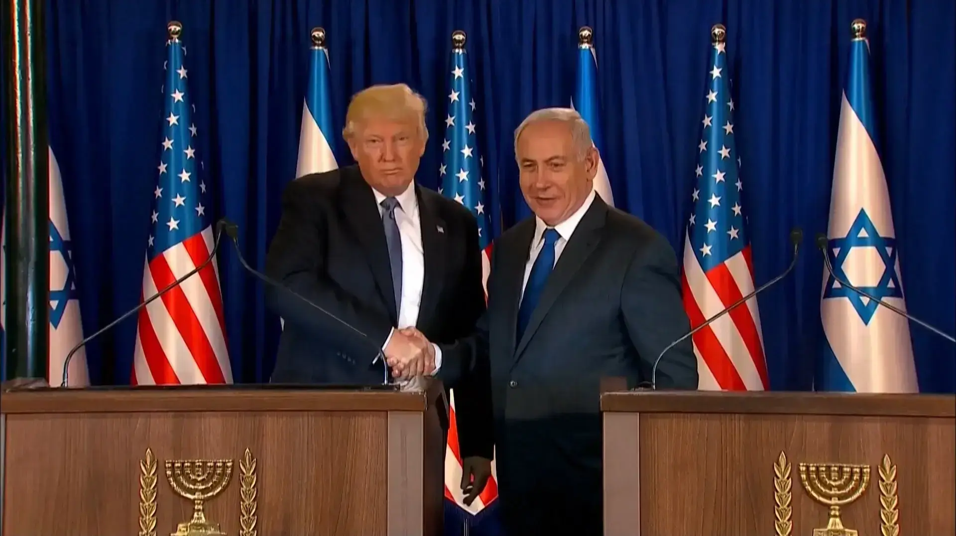 ראש הממשלה בנימין נתניהו ונשיא ארה"ב דונלד טראמפ, 22 במאי 2017 ראש הממשלה בנימין נתניהו ונשיא ארה"ב דונלד טראמפ, 22 במאי 2017