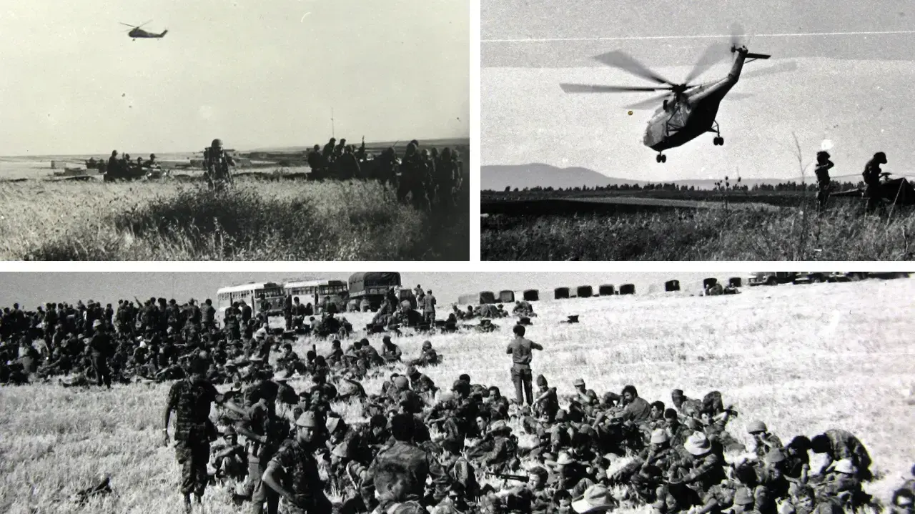 מסוק סופר פרלון בשדה ההמראה ליד מושב שרונה, והנחיתה ברמת הגולן מסוק סופר פרלון בשדה ההמראה ליד מושב שרונה, והנחיתה ברמת הגולן