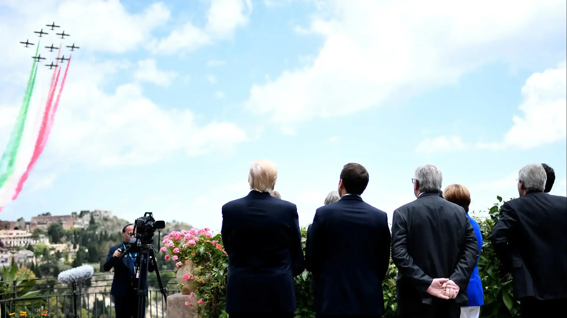 מנהיגי מדינות G7 בוועידת פסגה בטאורמינה, סיציליה, איטליה, 26 במאי 2017