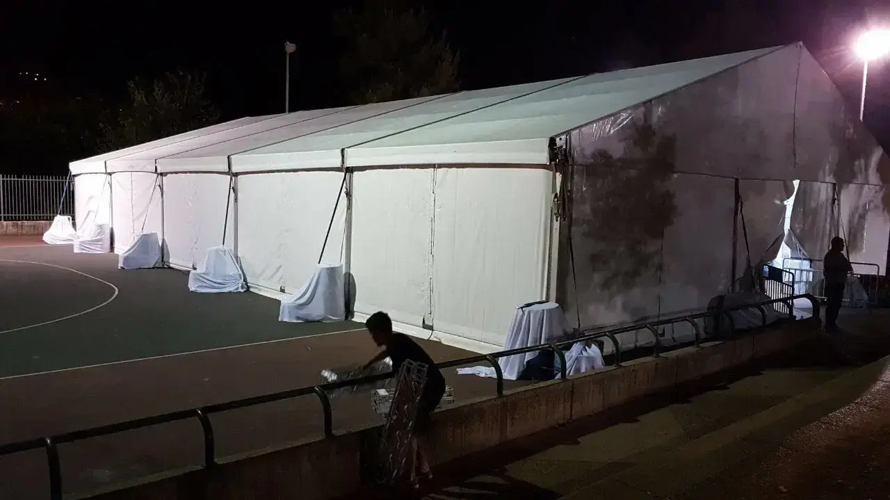 הורי ילדי הדסה עין כרם הקימו אוהל מחאה בגן סאקר