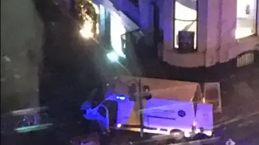 זירת אירוע דריסה בלונדון, בריטניה, 4 ביוני 2017 זירת אירוע דריסה בלונדון, בריטניה, 4 ביוני 2017