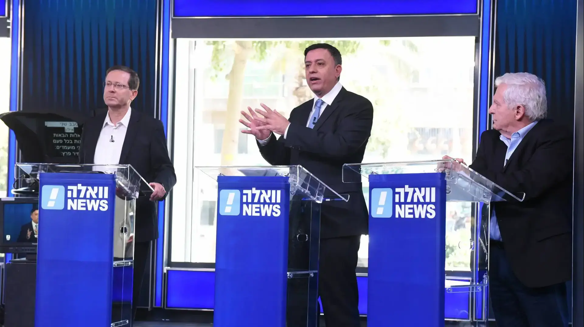 המועמדים לפריימריז במפלגת העבודה בעימות באולפן וואלה! NEWS 4 ביוני 2017 המועמדים לפריימריז במפלגת העבודה בעימות באולפן וואלה! NEWS 4 ביוני 2017