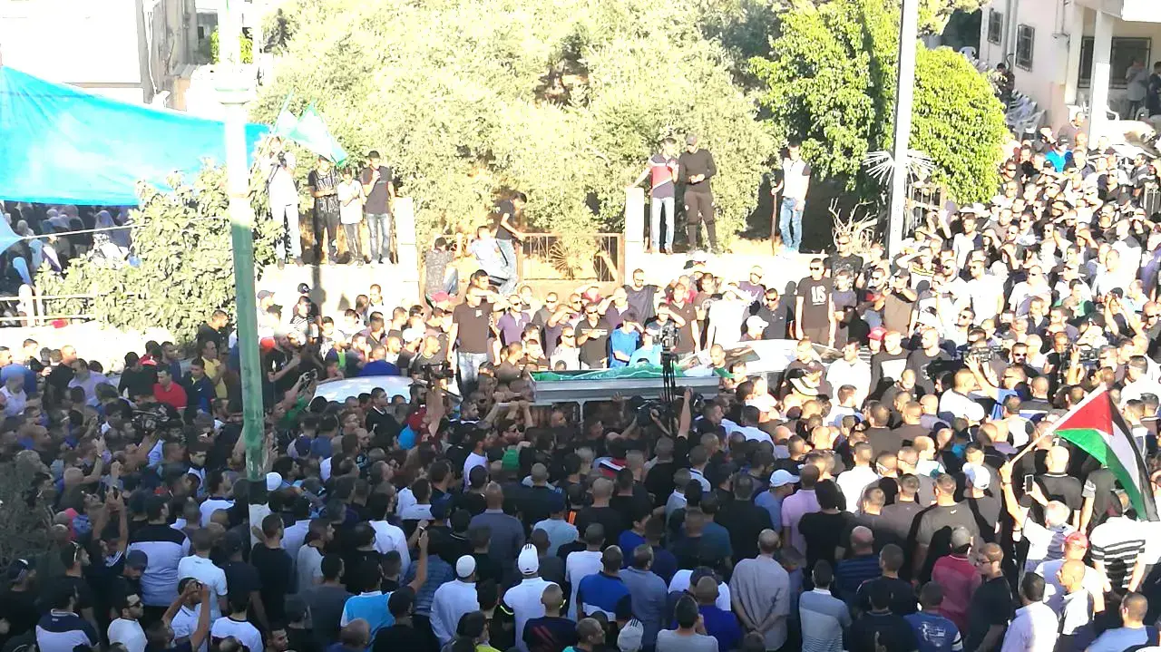 הלוויה של מוחמד טהא מכפר קאסם 6 ביוני 2017 הלוויה של מוחמד טהא מכפר קאסם 6 ביוני 2017