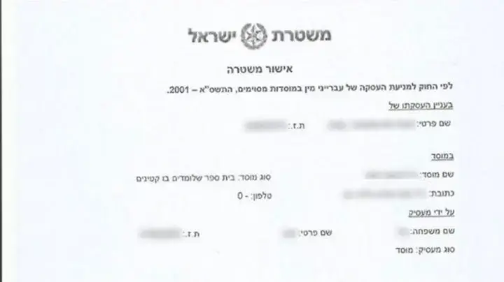 תעודת יושר מהמשטרה למורה שחשוד בעבירות מין בתלמידות 6 ביוני 2017 תעודת יושר מהמשטרה למורה שחשוד בעבירות מין בתלמידות 6 ביוני 2017