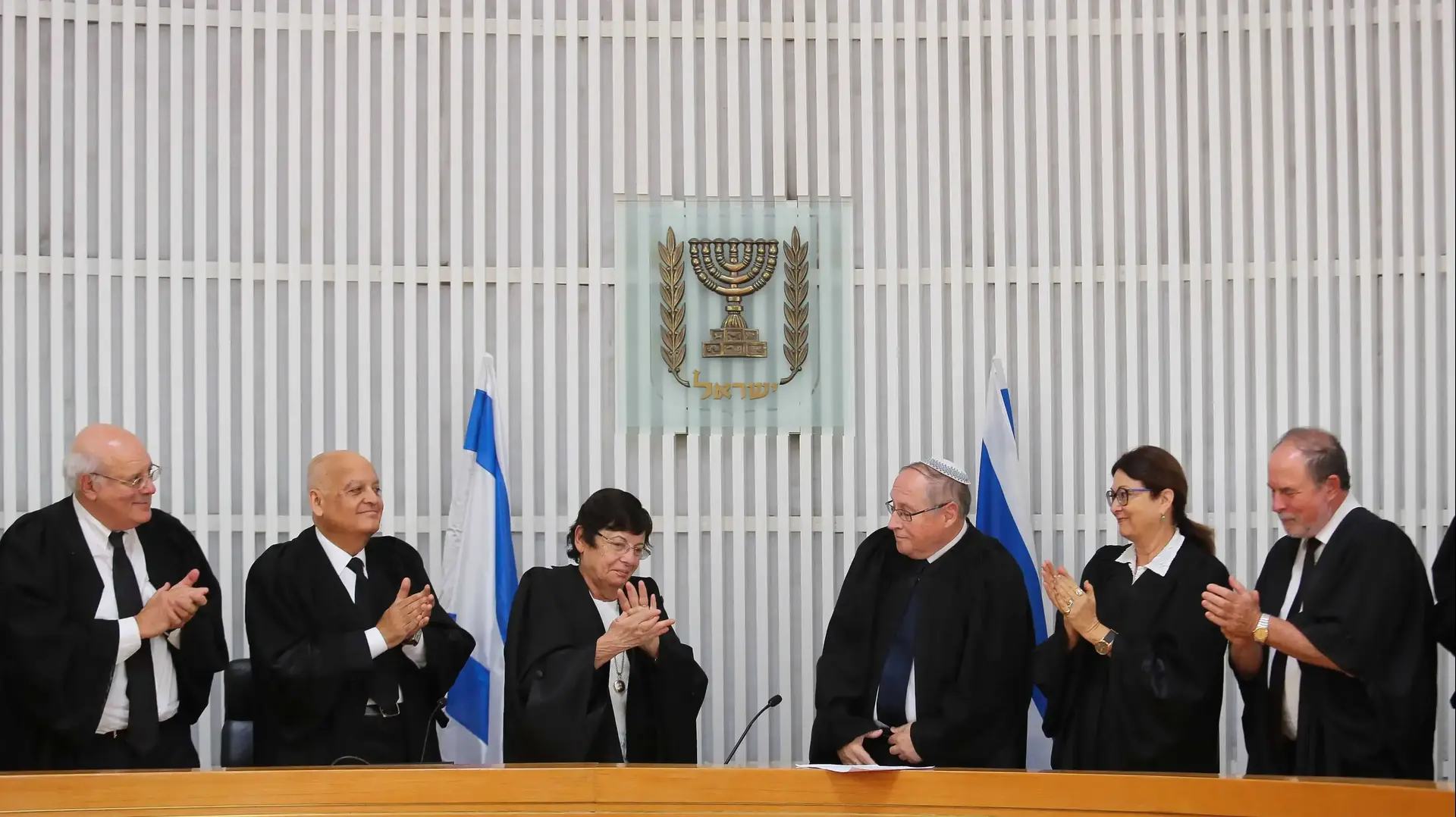 מרים נאור ואליקים רובינשטיין בטקס פרישתו  13 ביוני 2017